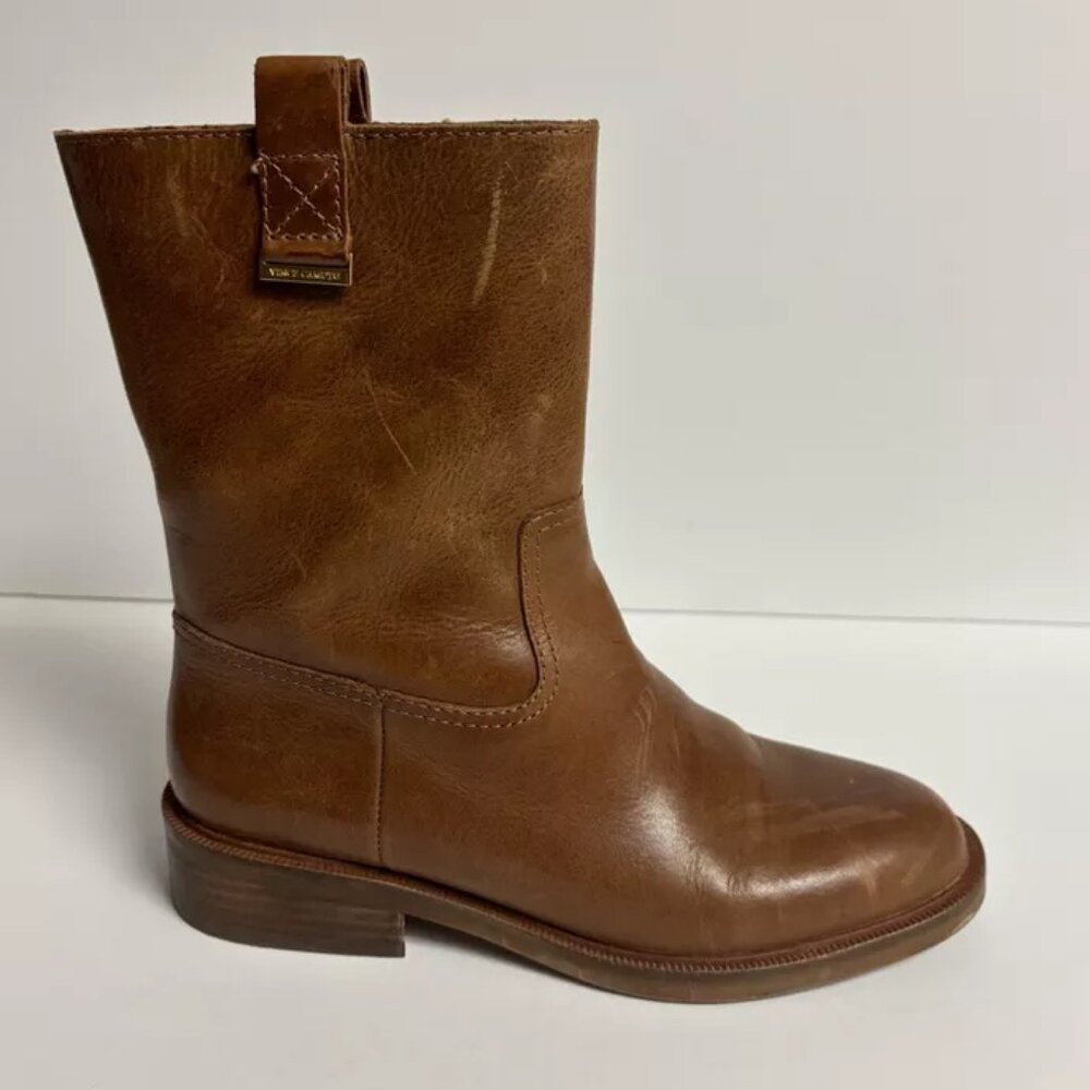 Vince Camuto Women’s Arayleifh Brown Leather Boots, Size 8 M